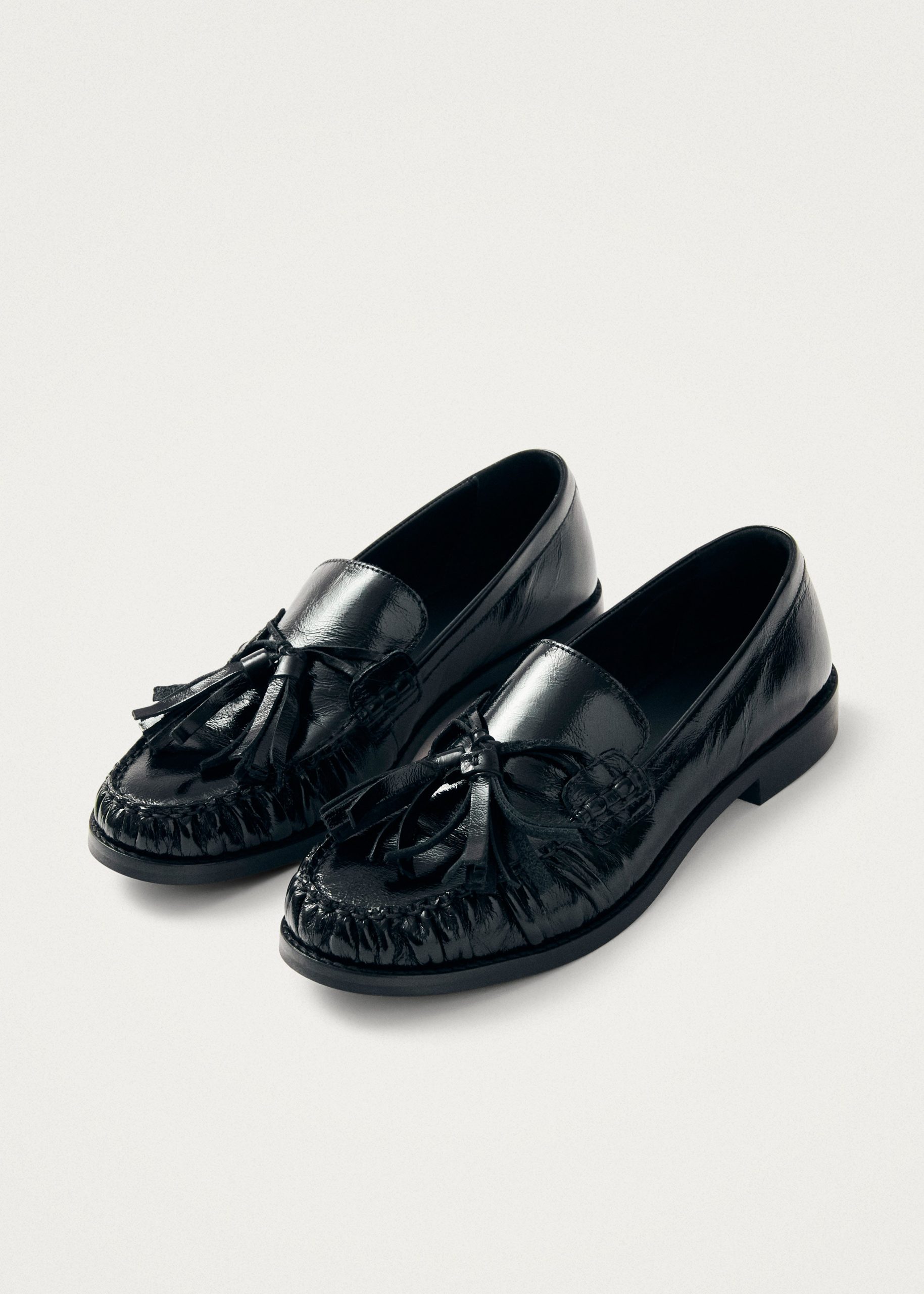 Marietta Black Patent Leather Loafers - Image 7