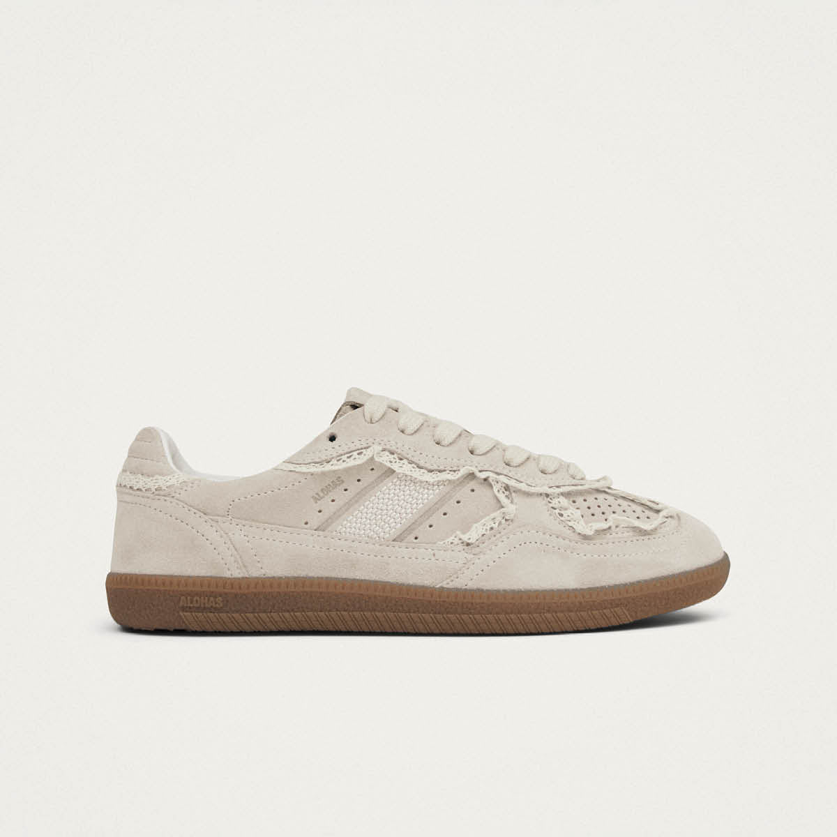 Tb.490 Crochet Cream Leather Sneakers - Image 3