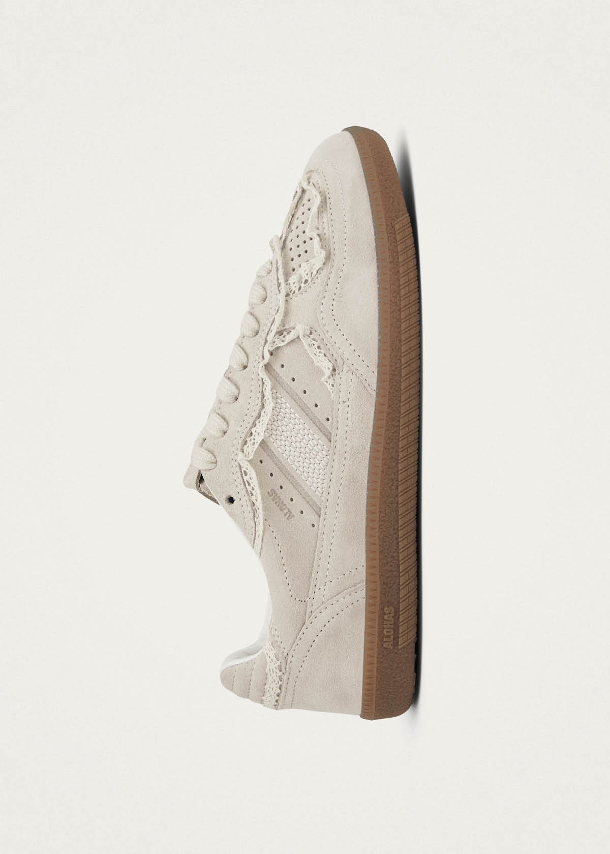 Tb.490 Crochet Cream Leather Sneakers - Image 5