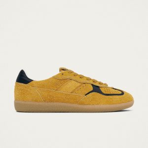 Tb.490 Rife Suede Fuzzy Yellow Leather Sneakers