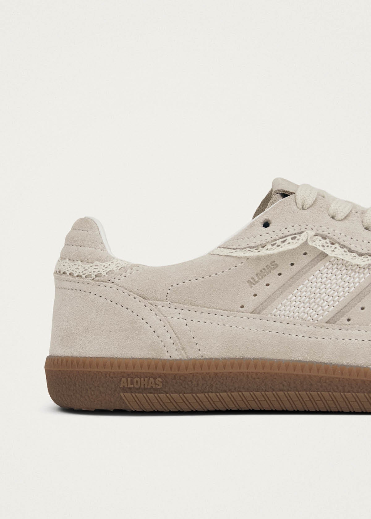 Tb.490 Crochet Cream Leather Sneakers - Image 7