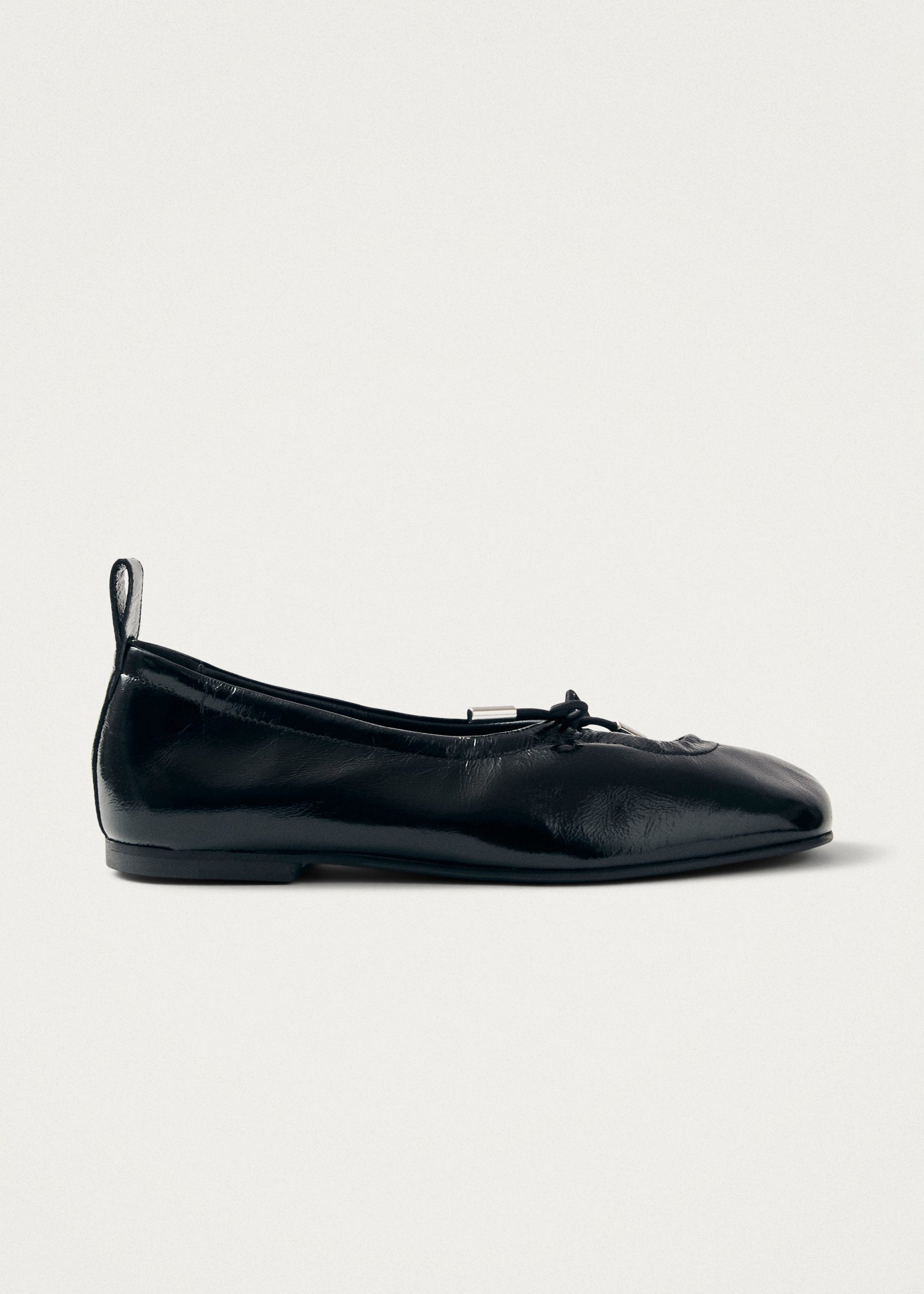 Rosalind Black Patent Leather Ballet Flats - Image 4