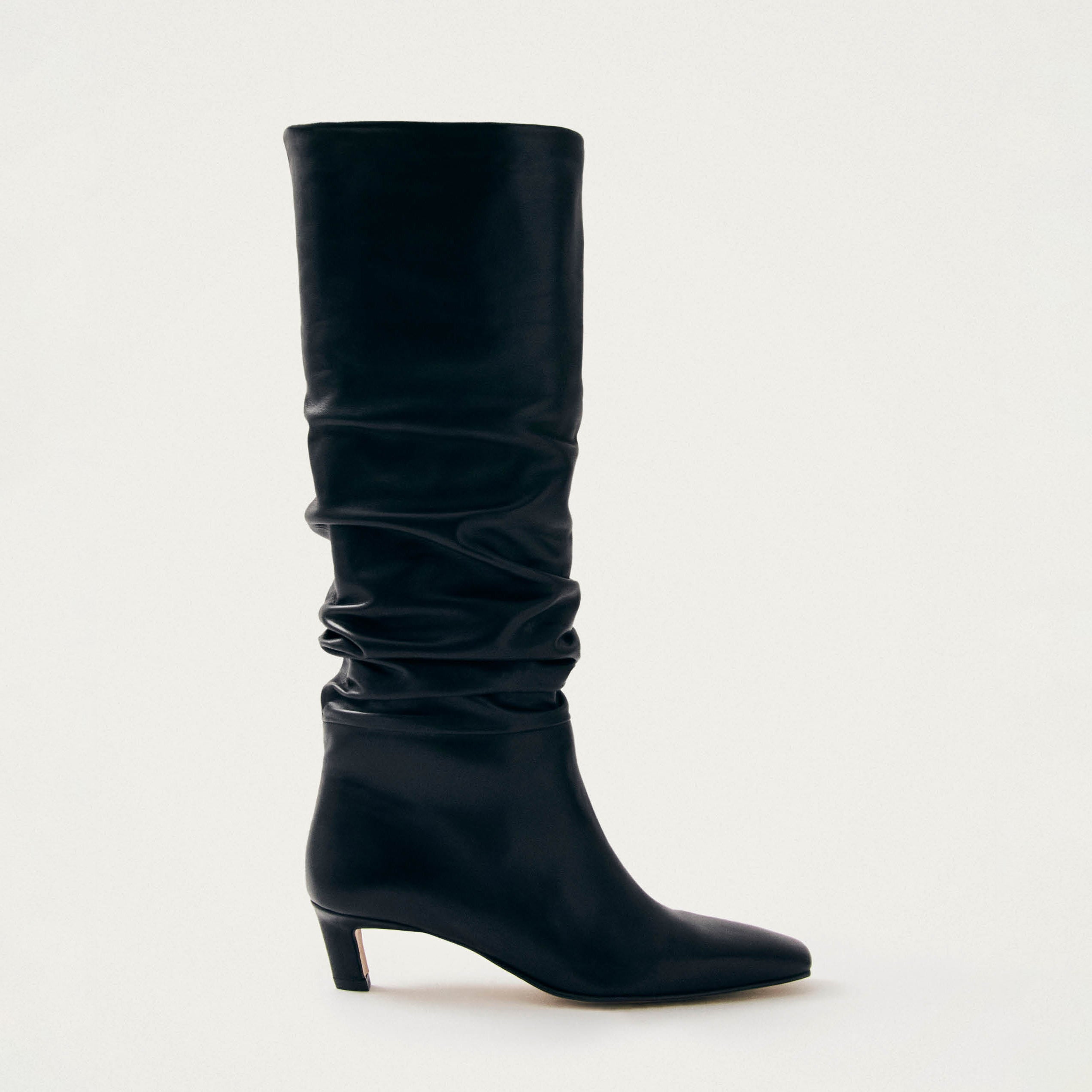 Kalila Black Leather Boots - Image 3