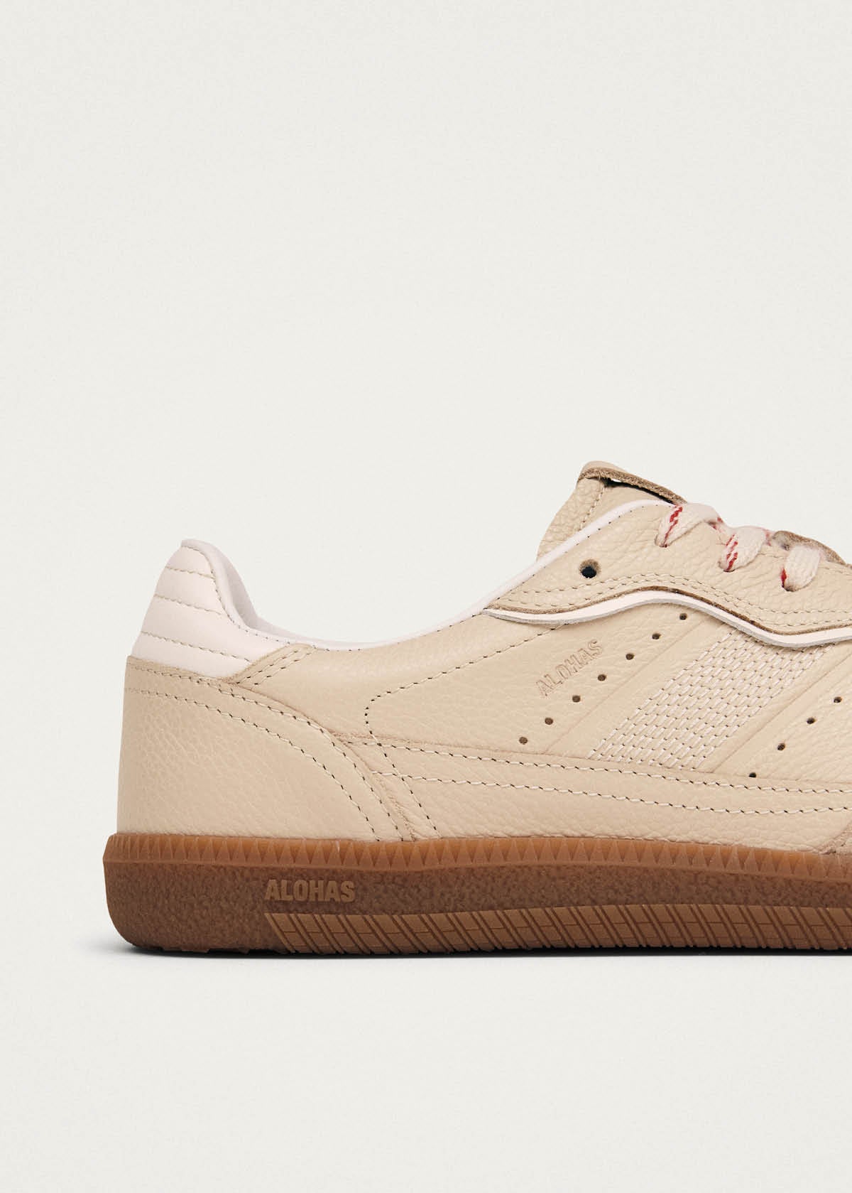 Tb.490 Rife Grain Cream Leather Sneakers - Image 7