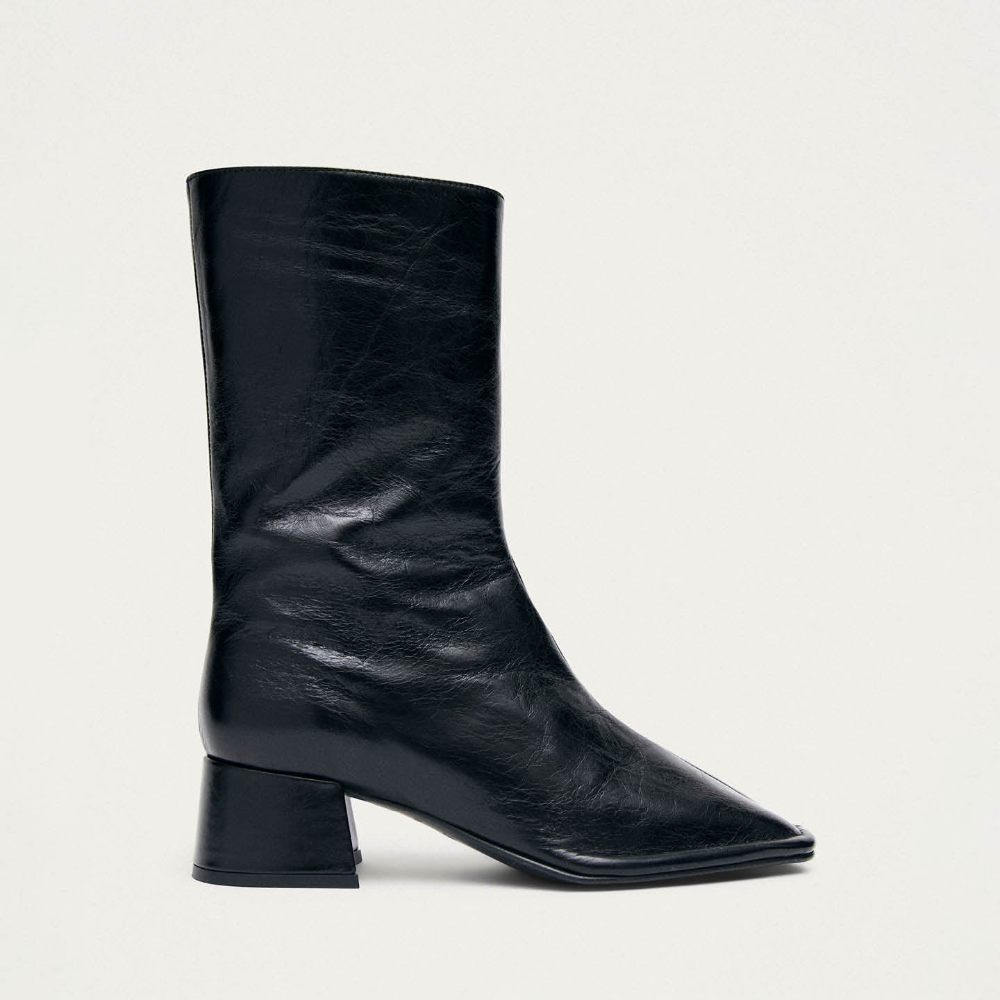 Berlin Rift Black Leather Ankle Boots - Image 3