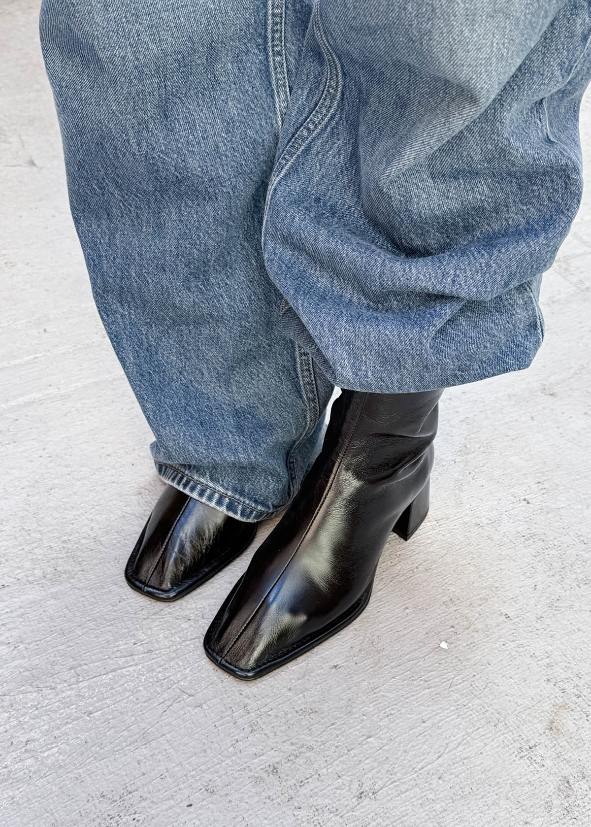 Berlin Rift Black Leather Ankle Boots - Image 2