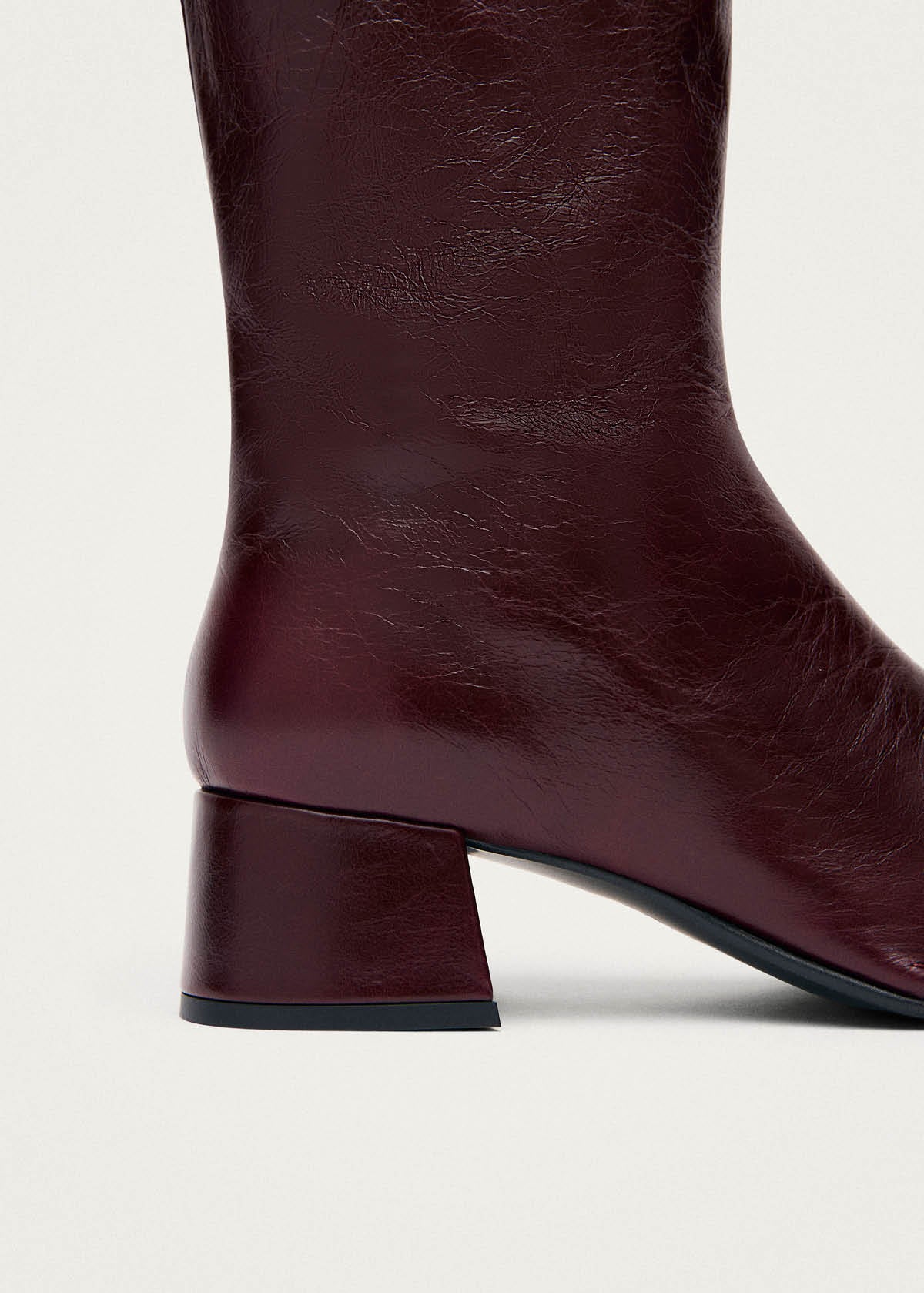 Berlin Rift Burgundy Leather Ankle Boots - Image 7