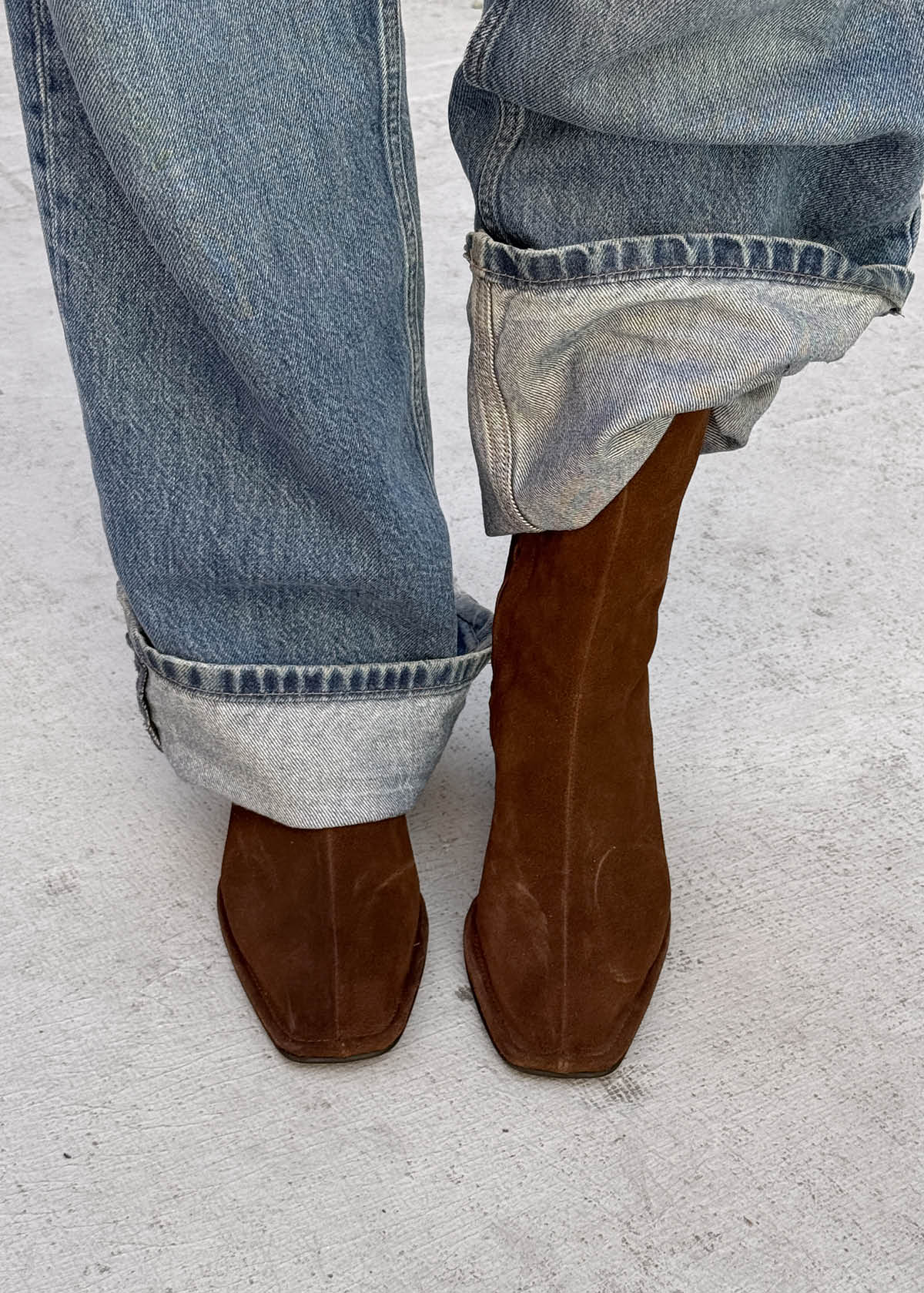 Berlin Suede Brown Leather Ankle Boots - Image 2