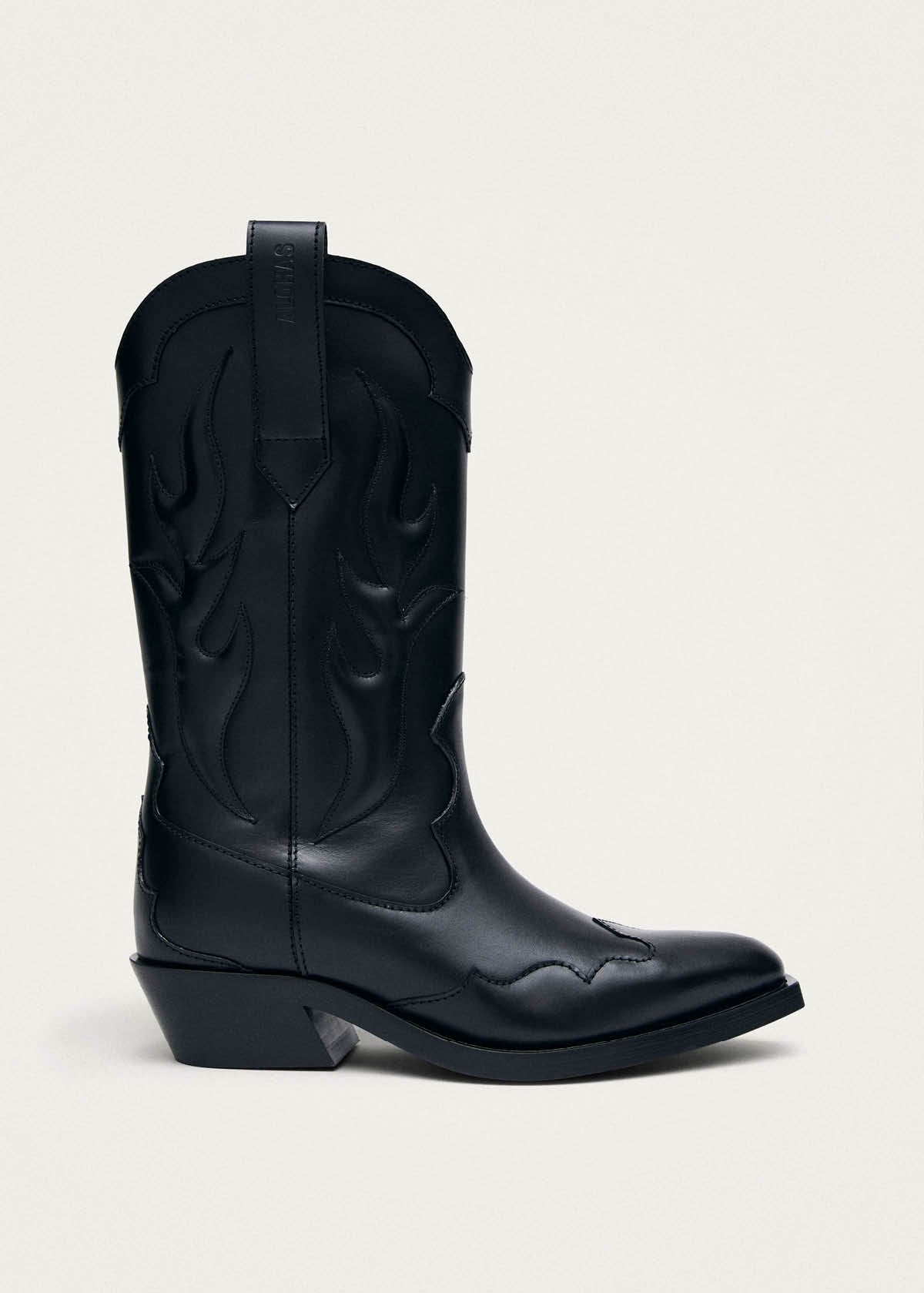 Calyx Black Leather Boots