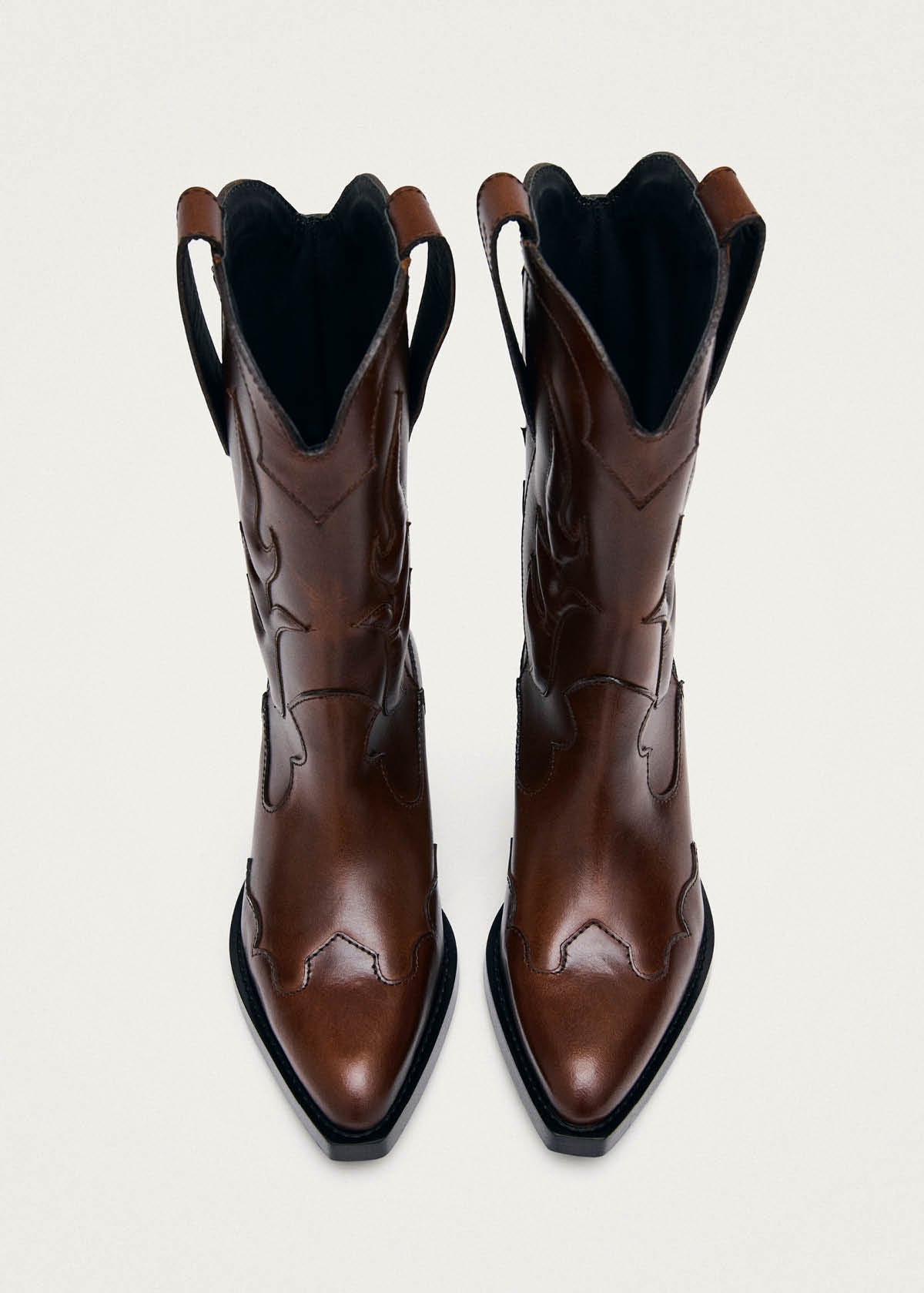 Calyx Brushed Brown Leather Boots - Image 6