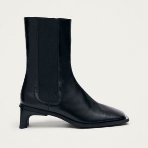 Elowen Rift Black Leather Boots