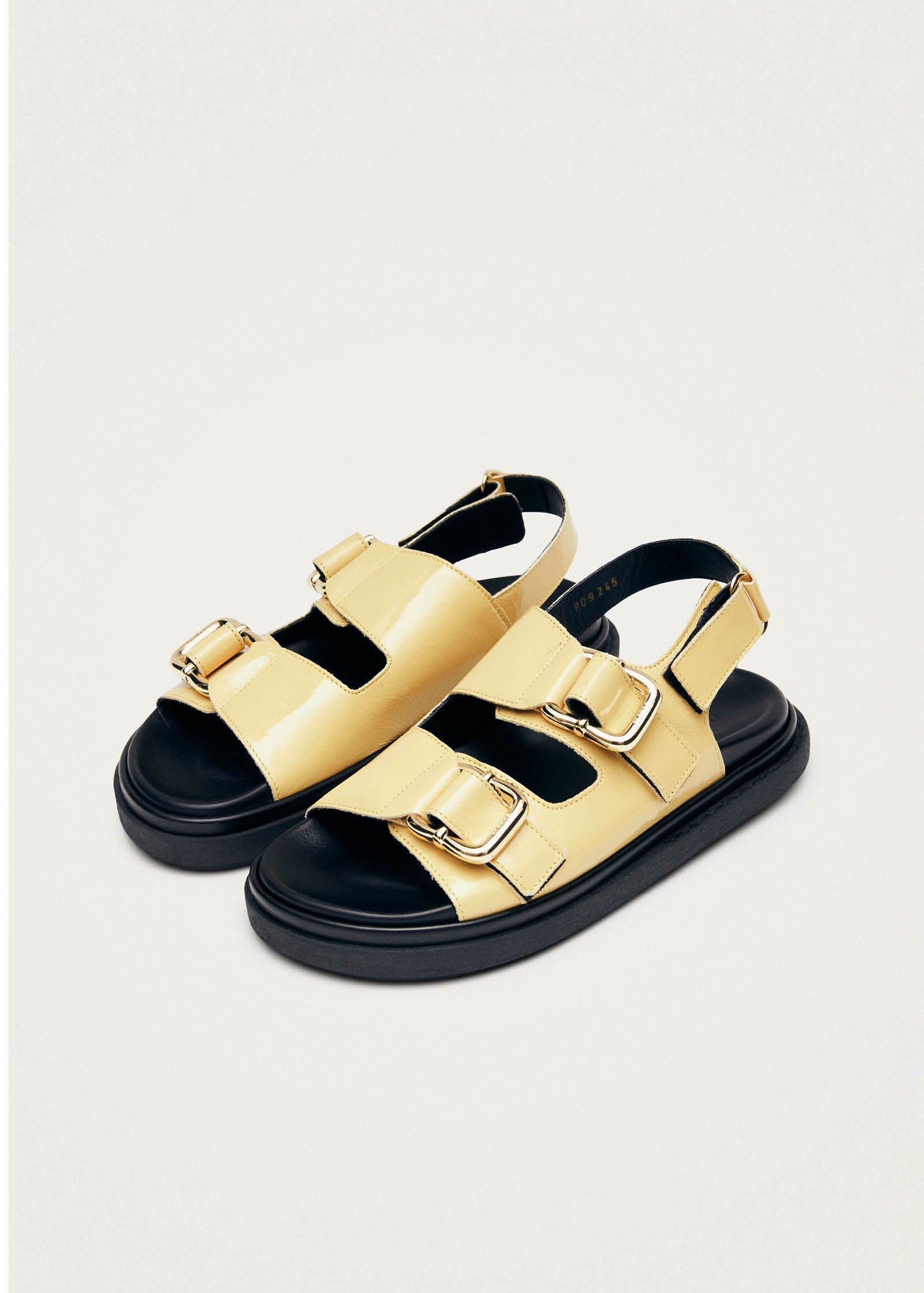 Harper Vanilla Patent Leather Sandals - Image 2