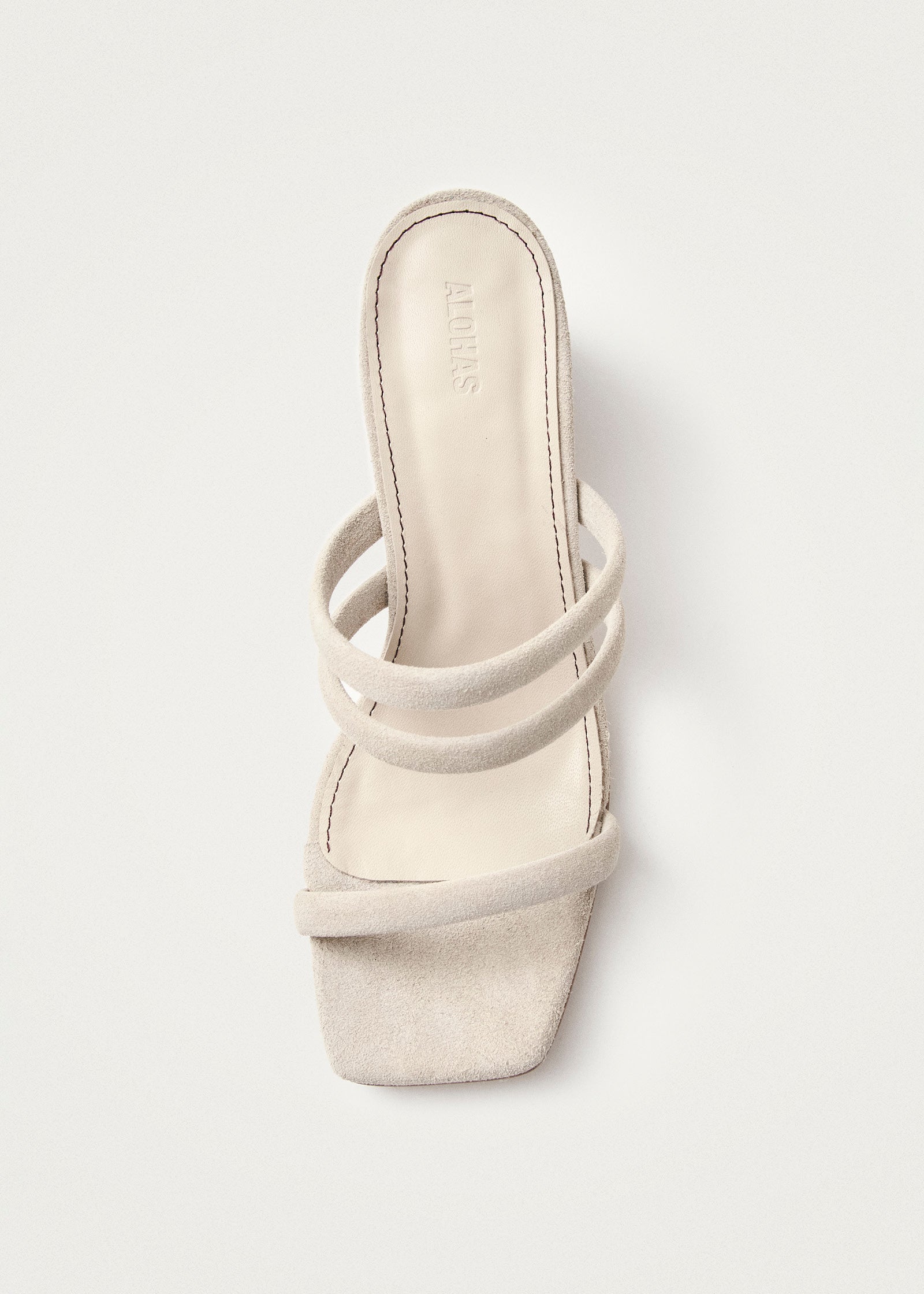 Indiana Stone Beige Leather Sandals - Image 4