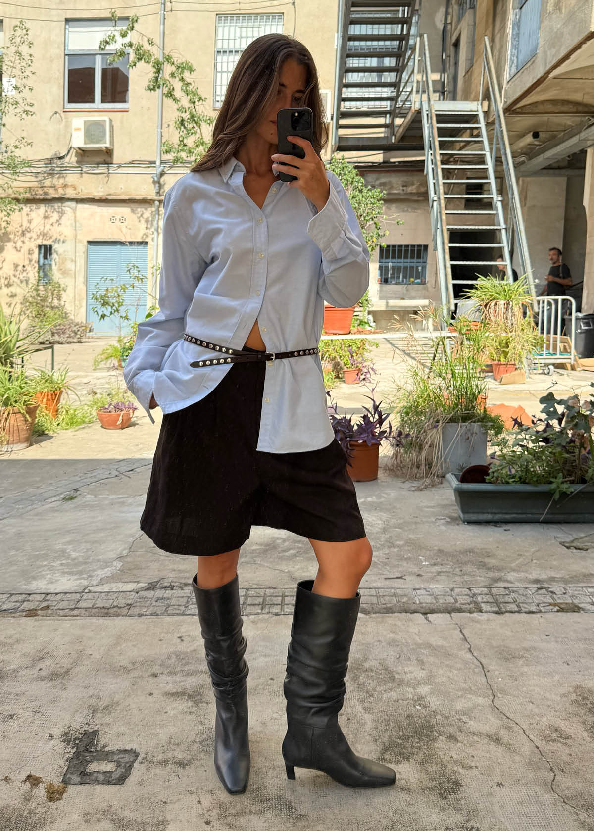 Kalila Black Leather Boots - Image 2