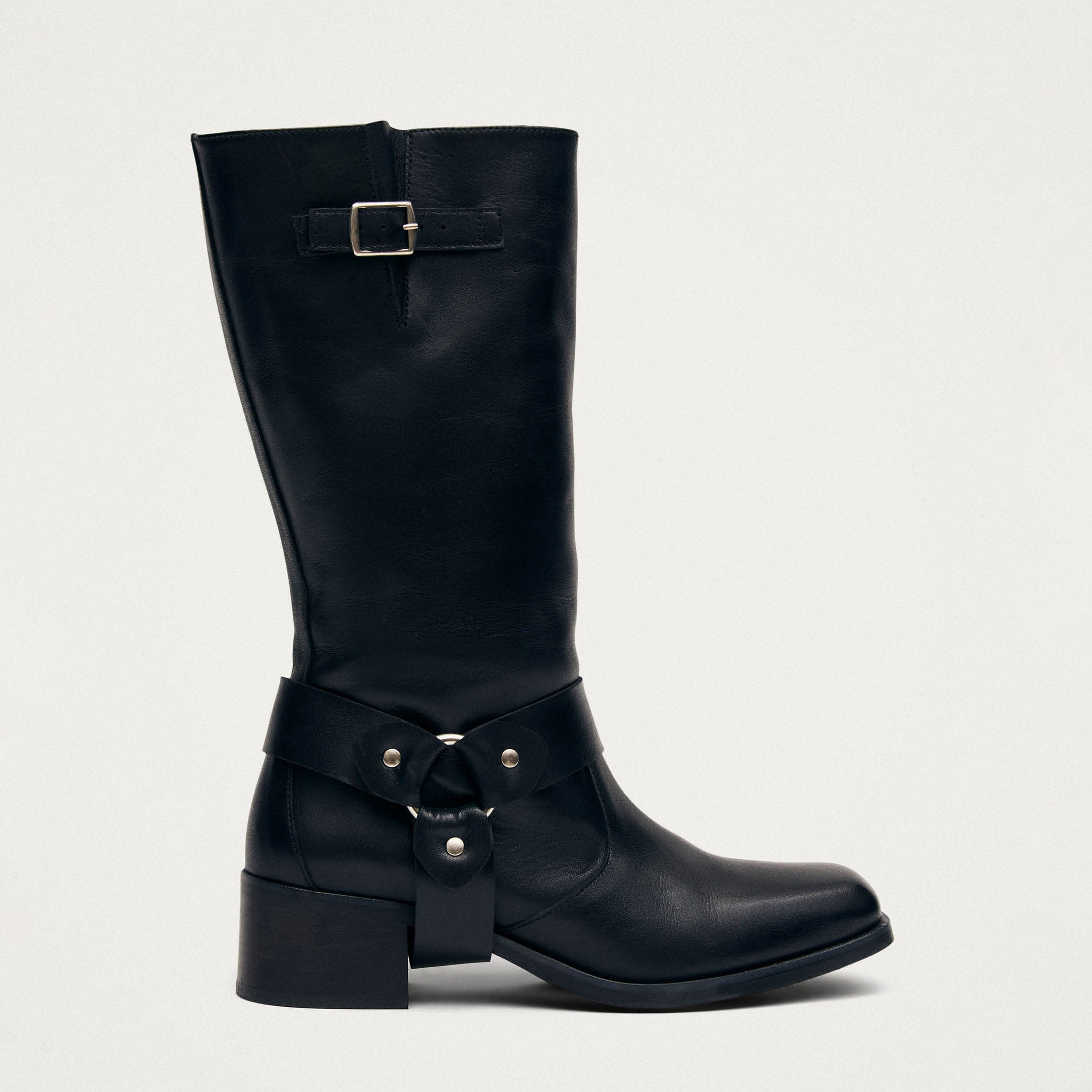 Rocky Black Leather Boots - Image 3