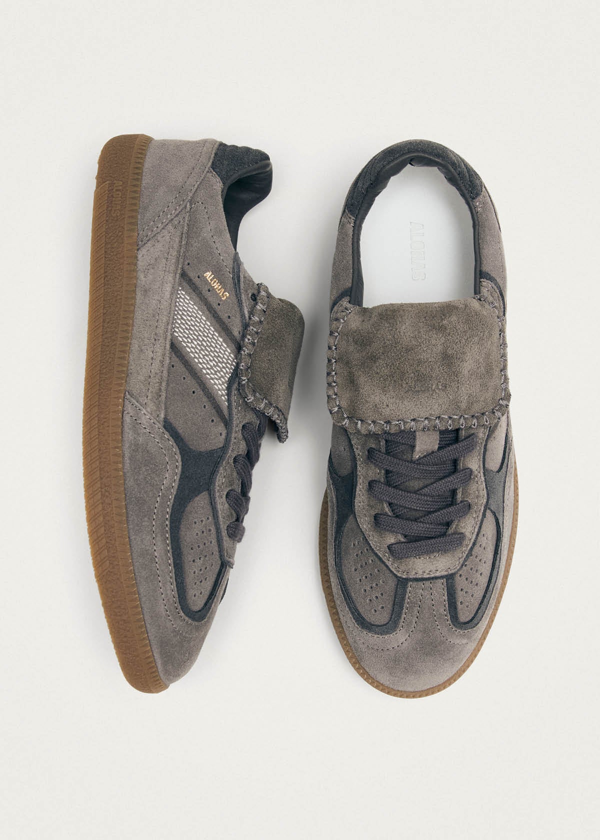 Tb.490 Club Suede Dark Grey Leather Sneakers - Image 5