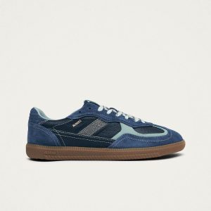 Tb.490 Rife Grain Cobalt Leather Sneakers