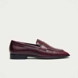 Zaha Rift Burgundy Leather Loafers